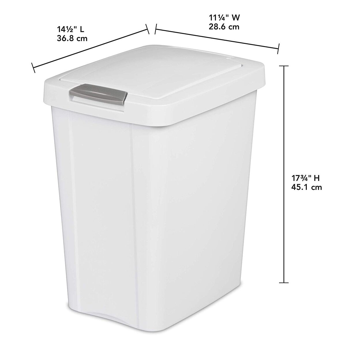 Sterilite 8 Gallon Touch Top Trash Can & Reviews Wayfair